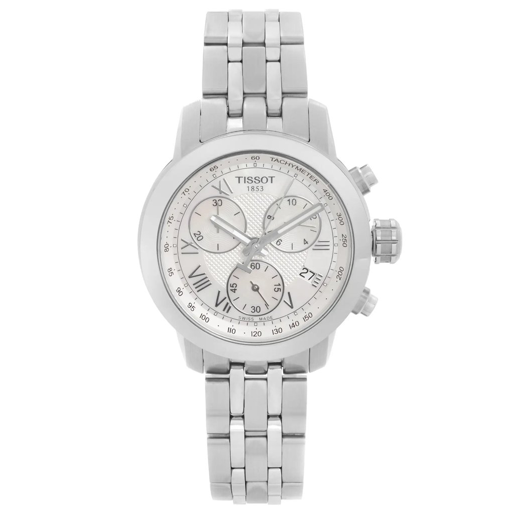 Front Full View Of Tissot T055.217.11.113.00 Stainless Steel Watch Display Model Condition {Product Condition}
