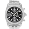 Up Close Front Facing Picture Of Breitling W1331012/BD92-385A Stainless Steel Watch Display Model Condition