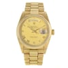 Front Full View Of Rolex 18038 Gold 18kt Watch Pre Owned Condition {Product Condition}