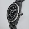View Of Crown Facing Side Of Chanel H0685 Stainless & Ceramic Watch Pre Owned Condition