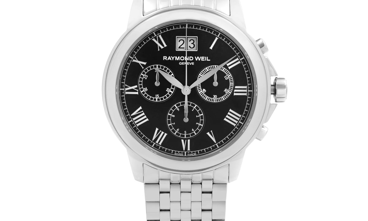 Chronostore - Raymond Weil Tradition 39mm Steel Black Dial Quartz