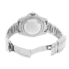 Back View Of Solid Back Case And Open Stainless Steel Band Of Rolex 116710BLNR Watch Pre Owned Condition