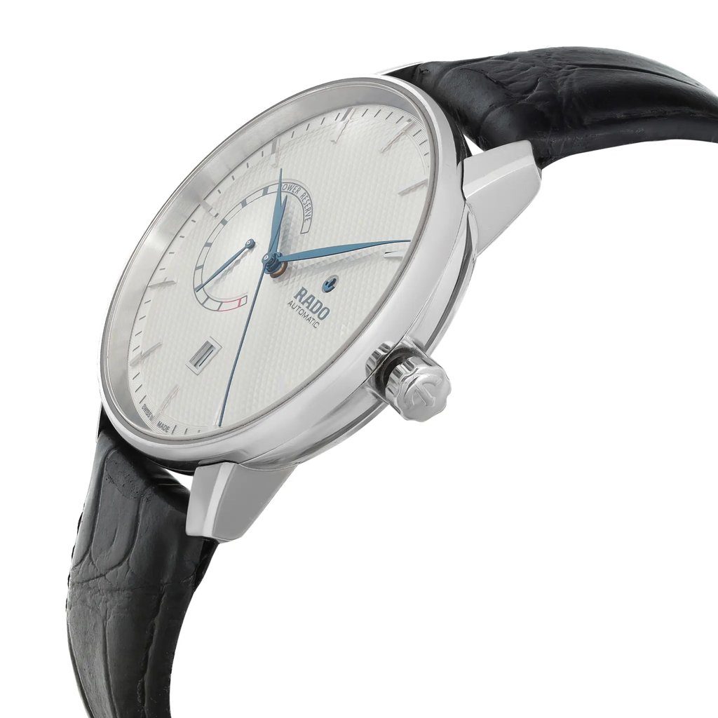 View Of Crown Facing Side Of Rado R22878015 Stainless Steel Watch Pre Owned Condition