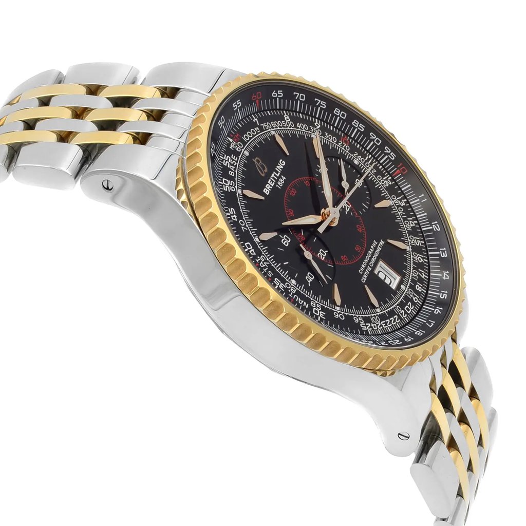 View Of Opposite Crown Facing Side Of Breitling C2334021-B879 Stainless Steel Watch Display Model Condition