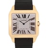 Up Close Front Facing Picture Of Cartier W2006951 Rose Gold Watch Pre Owned Condition
