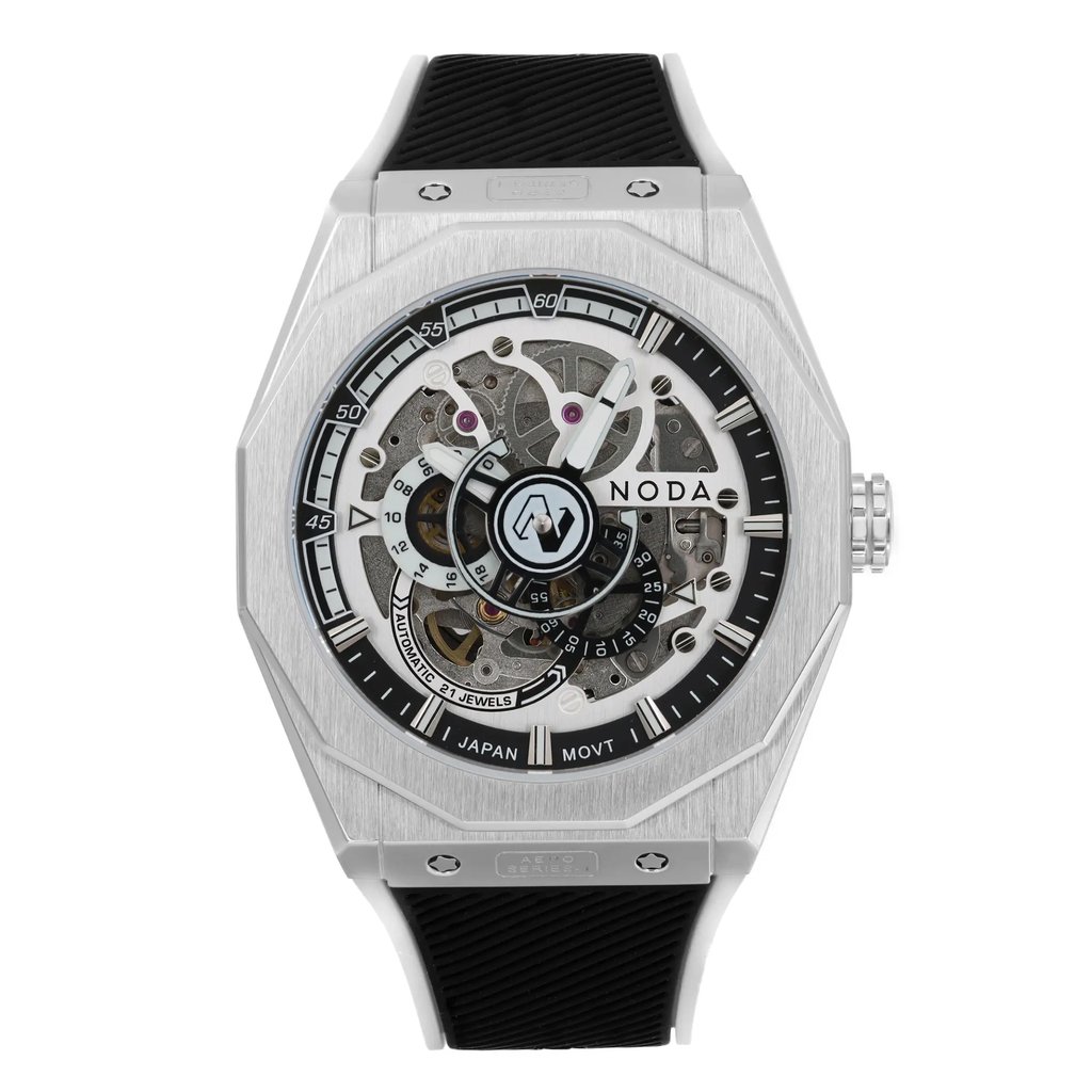 Front Full View Of Noda Aero Series-1 Stainless Steel Watch New Condition Excellent