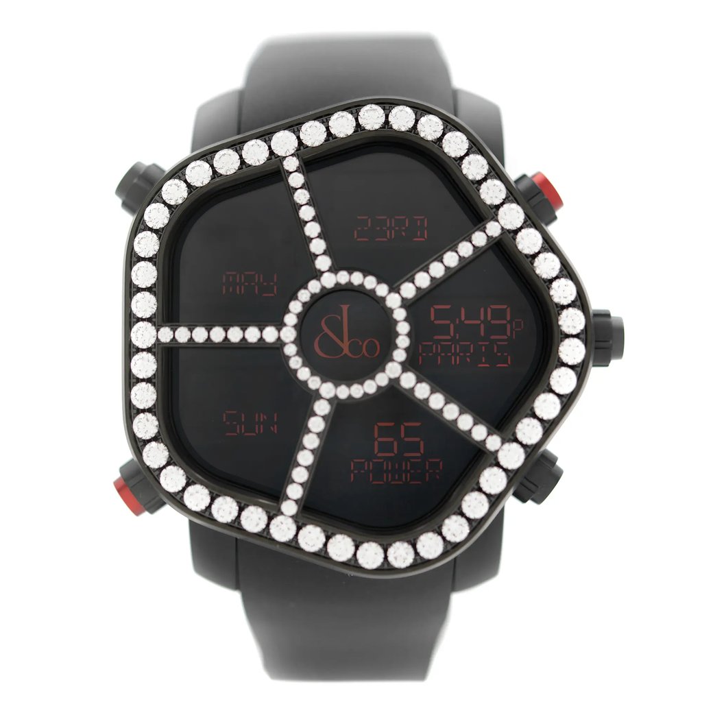 Front Full View Of JACOB & Co. GH100.11.RP.PB.AHA4D Stainless Steel Watch Unworn Condition {Product Condition}