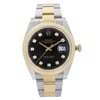 Front Full View Of Rolex 12633BKDJ Stainless Steel Watch New Condition Excellent