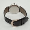 Back View Of Solid Back Case And Closed Leather Band Of Patek Philippe  5006G Watch Pre Owned Condition