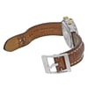 Back View Of {Caseback} Back Case And Open Leather Band Of Breitling B13355 Watch Pre Owned Condition