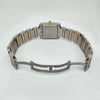 Back View Of Solid Back Case And Open Stainless Steel,Yellow Gold Band Of Cartier 2302 W51005Q4 Watch Pre Owned Condition