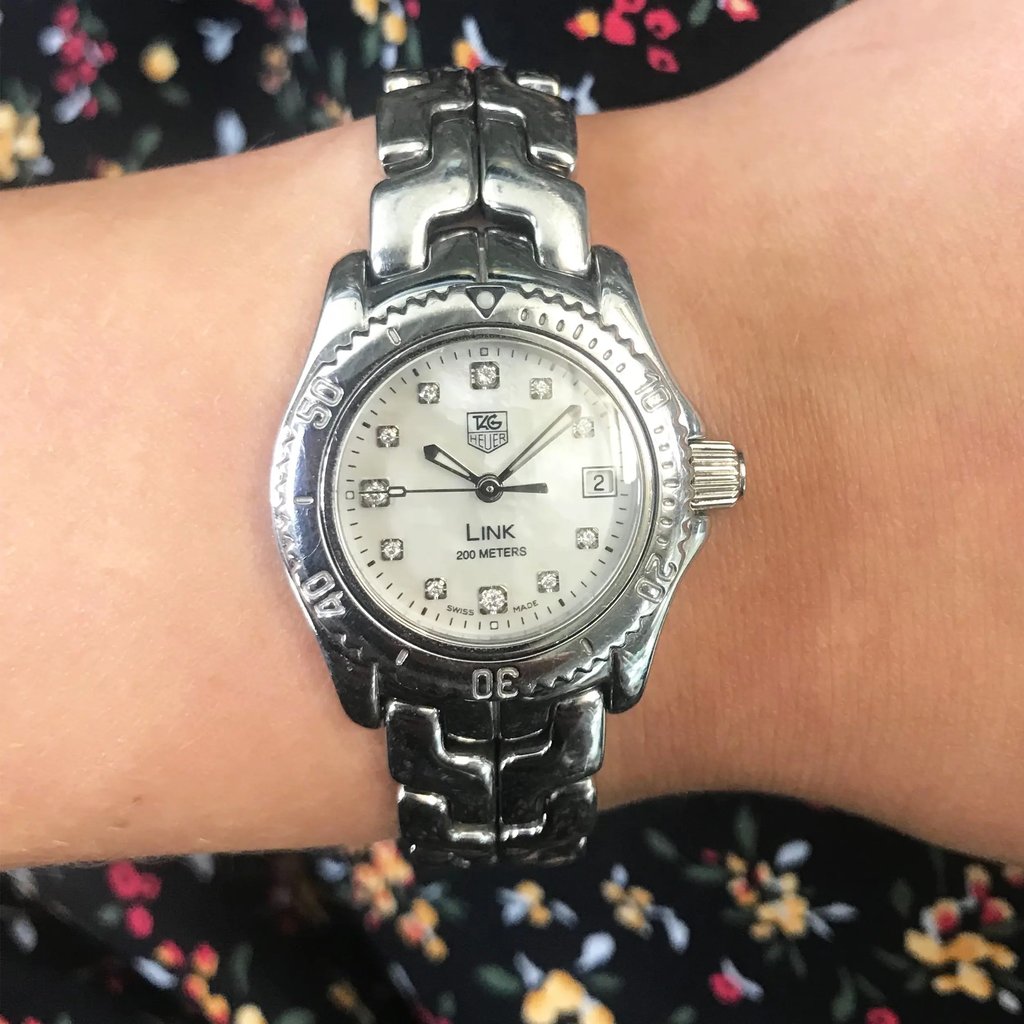 view of watch on hand 