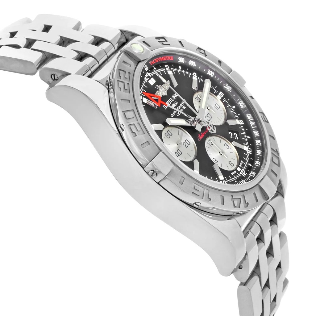 View Of Opposite Crown Facing Side Of Breitling AB042011/BB56-375A Stainless Steel Watch Unworn Condition