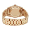 Back View Of Screwback Back Case And Closed Yellow Gold Band Of Rolex 18038 Watch Pre Owned Condition