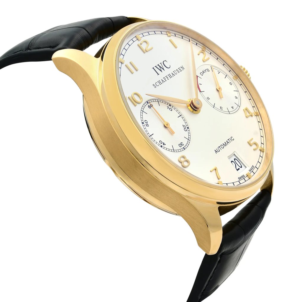 View Of Opposite Crown Facing Side Of IWC IW500101 Rose Gold,Gold 18kt Watch Pre Owned Condition