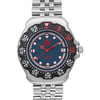Up Close Front Facing Picture Of TAG Heuer WA1210 Stainless Steel Watch Pre Owned Condition