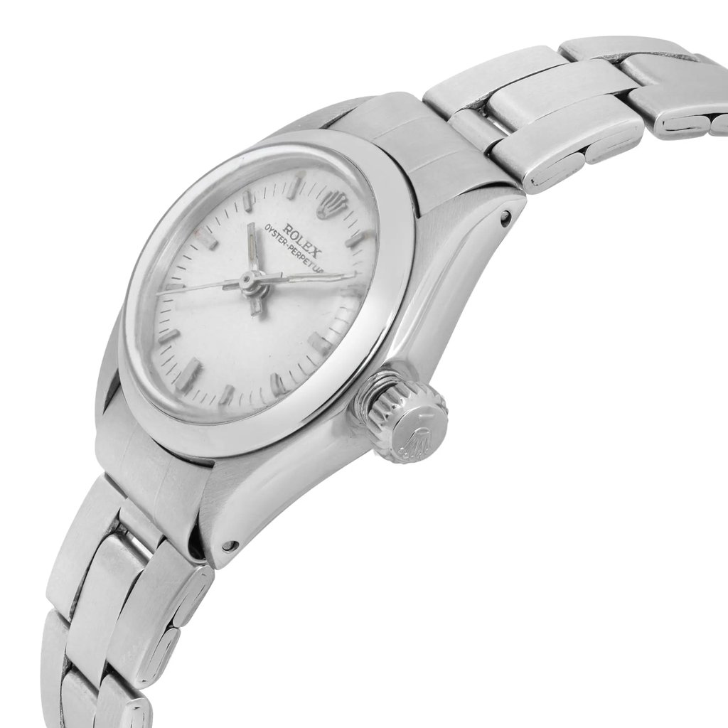 View Of Crown Facing Side Of Rolex 6917 {Case Material} Watch Pre Owned Condition