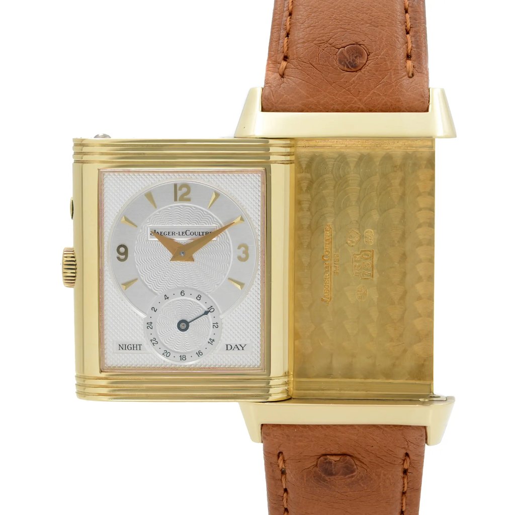 View Of Crown Facing Side Of Jaeger-LeCoultre 270.1.54 Gold 18kt Watch Pre Owned Condition