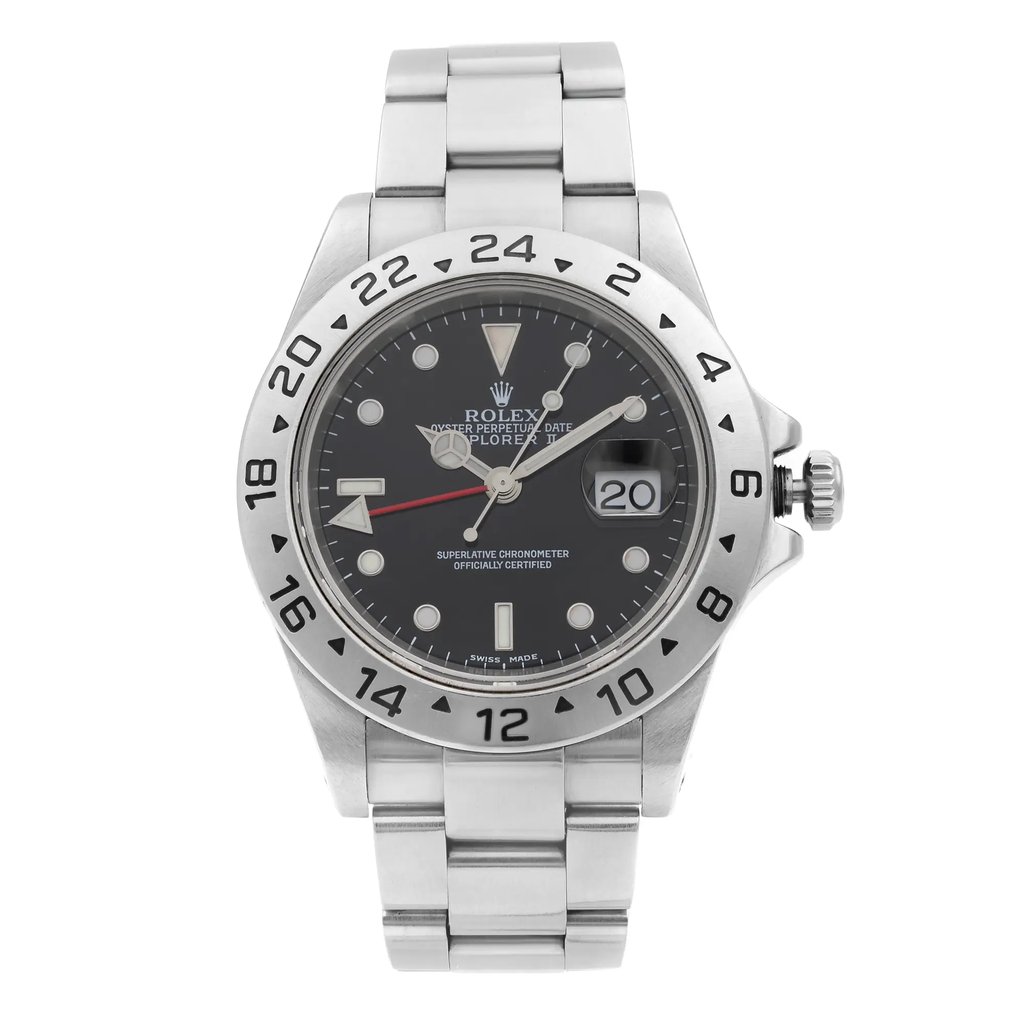 Front Full View Of Rolex 16570 Stainless Steel Watch Pre Owned Condition {Product Condition}