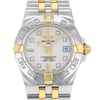 Up Close Front Facing Picture Of Breitling B71340 Stainless Steel Watch Pre Owned Condition