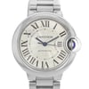 Up Close Front Facing Picture Of Cartier WSBB0044 Stainless Steel Watch Unworn Condition