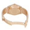 Back View Of Solid Back Case And Open Yellow Gold Band Of Rolex 228238 Watch Seller Refurbished Condition