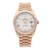 Front Full View Of Rolex 228235 Rose Gold Watch Pre Owned Condition {Product Condition}