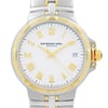 Up Close Front Facing Picture Of RAYMOND WEIL 5580-STP-00308 Stainless Steel Watch Display Model Condition