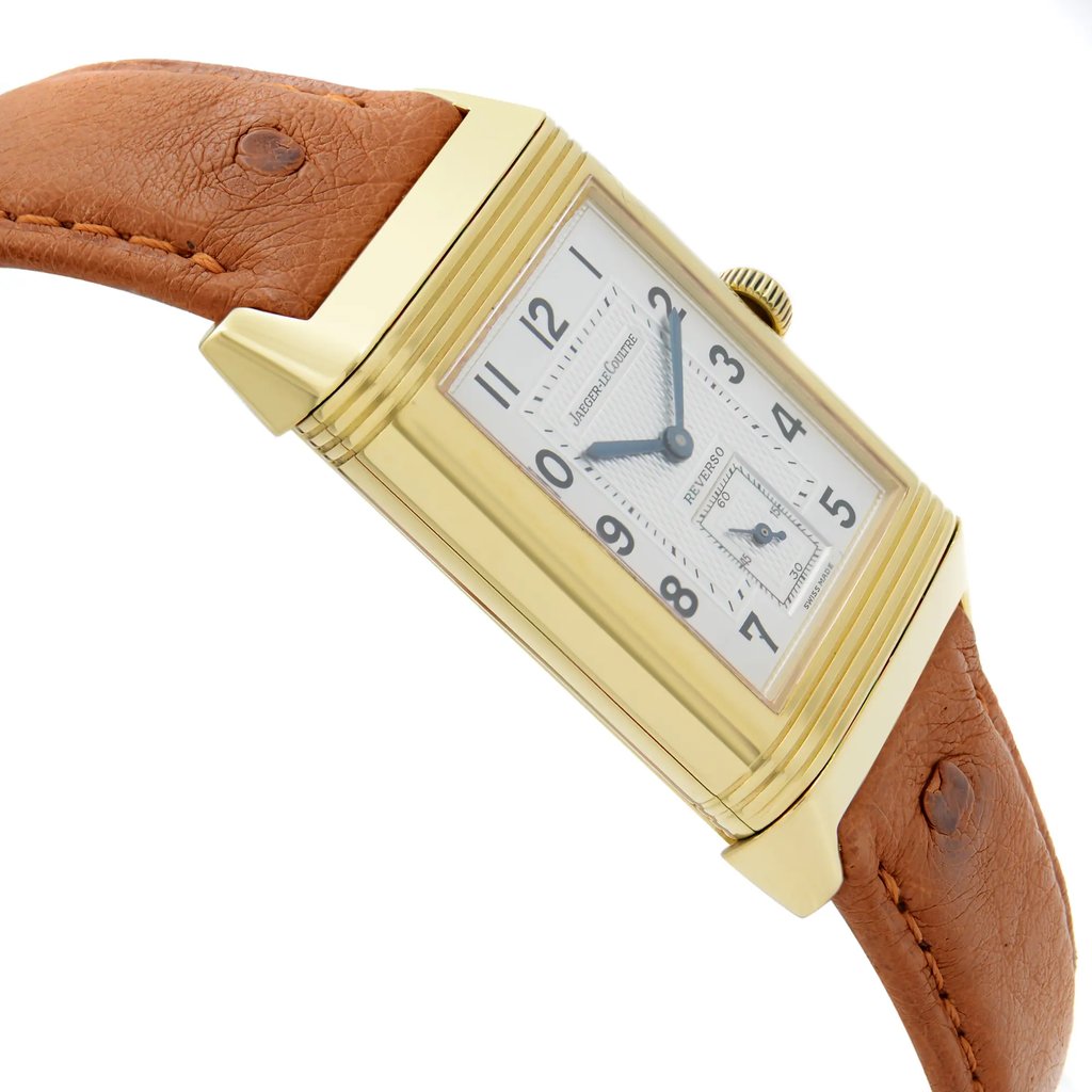 View Of Opposite Crown Facing Side Of Jaeger-LeCoultre 270.1.54 Gold 18kt Watch Pre Owned Condition