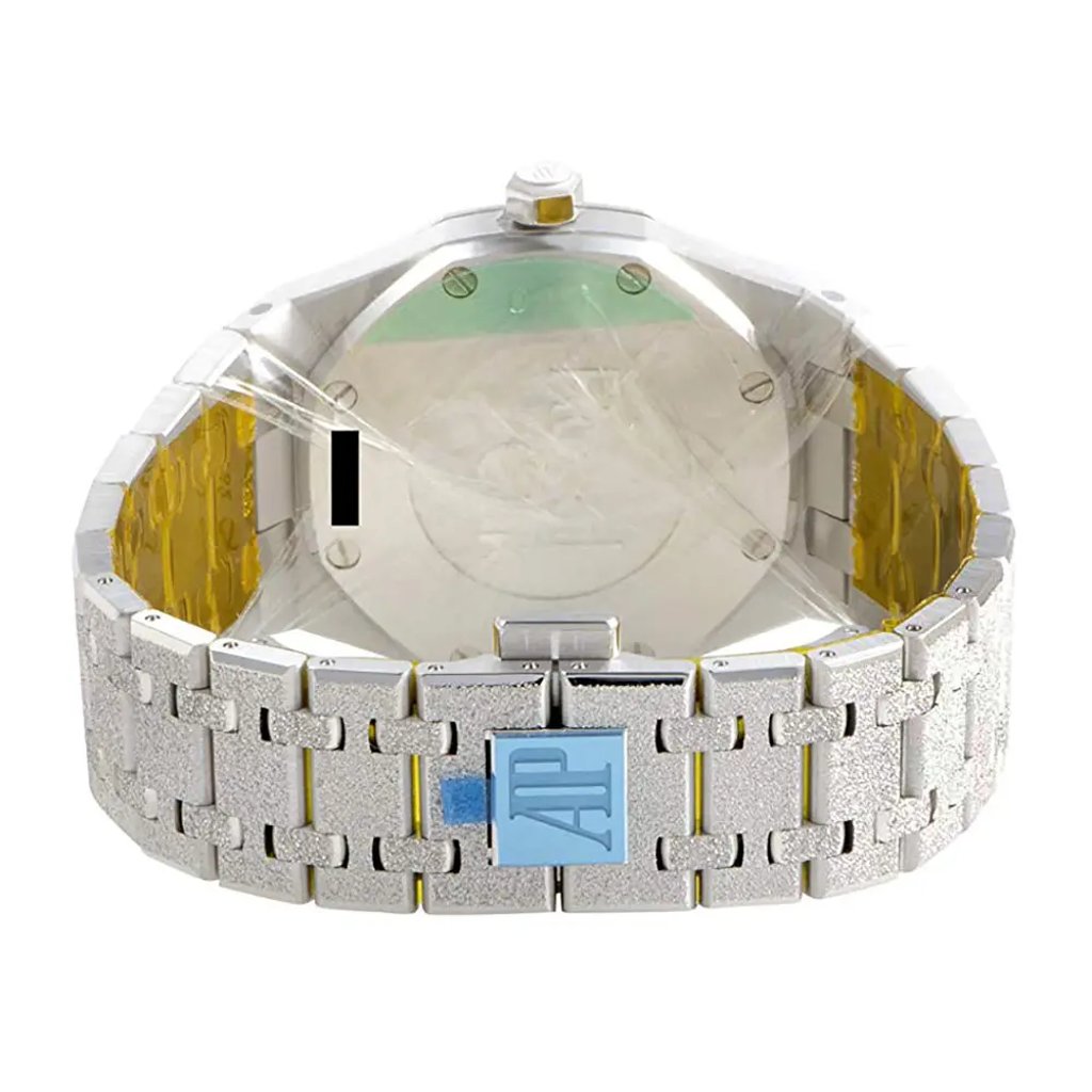 Back View Of {Caseback} Back Case And Closed White Gold Band Of Audemars Piguet 67653BC.GG.1263BC.01 Watch Unworn Condition
