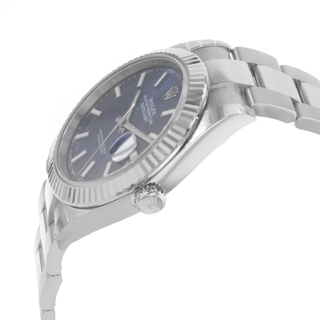 View Of Crown Facing Side Of Rolex 126334 Stainless Steel Watch Unworn Condition