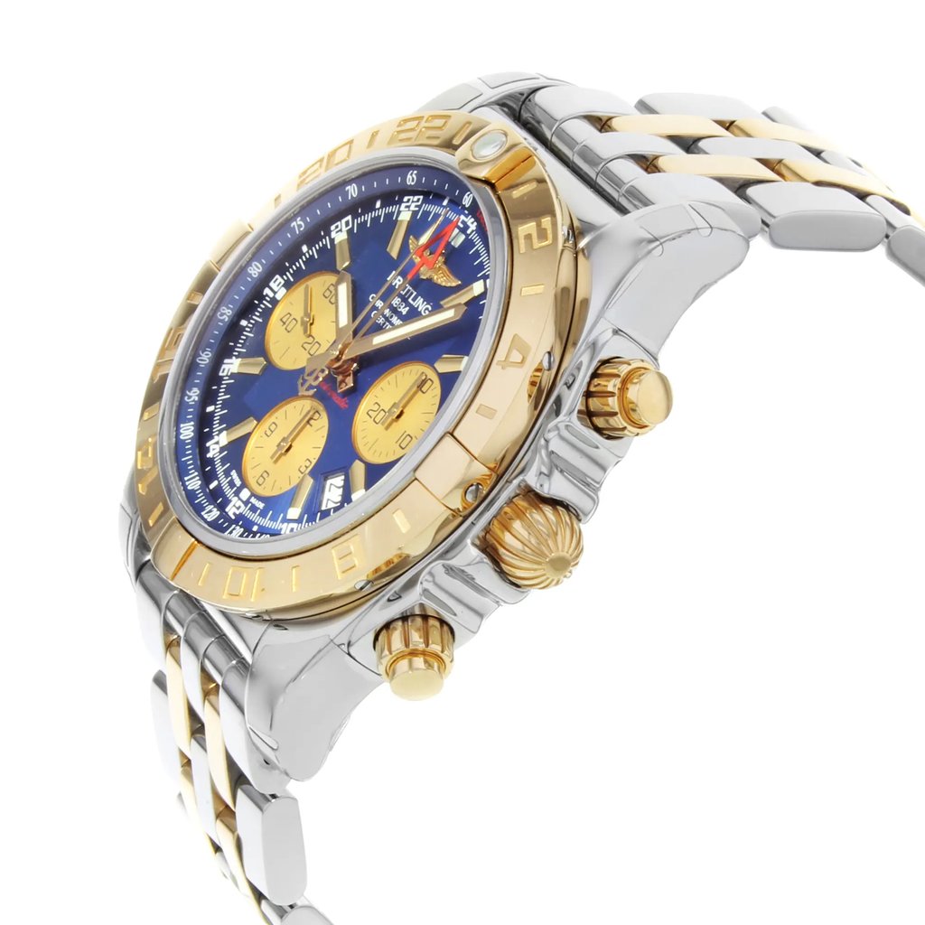 View Of Crown Facing Side Of Breitling CB042012/C858-375C Stainless Steel Watch Display Model Condition