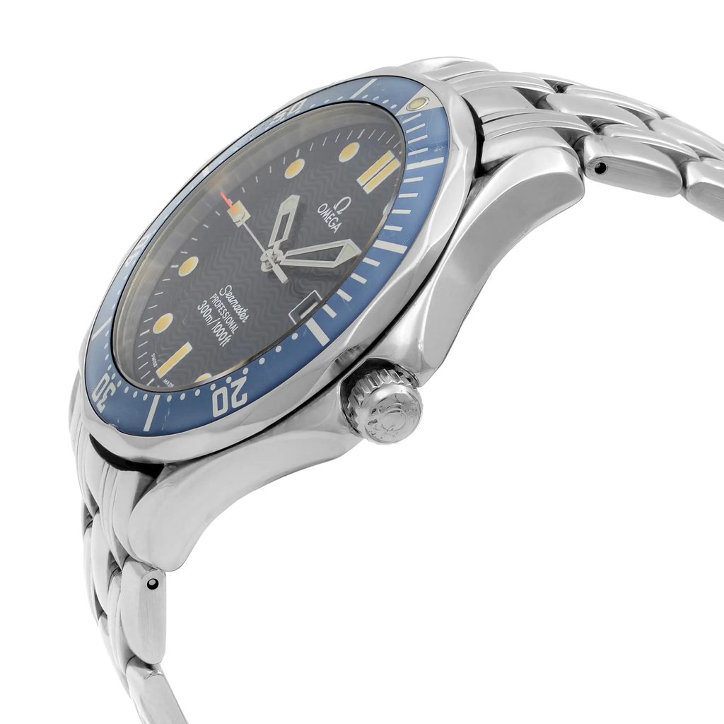 View Of Crown Facing Side Of OMEGA 2541.80.00 Stainless Steel Watch Pre Owned Condition