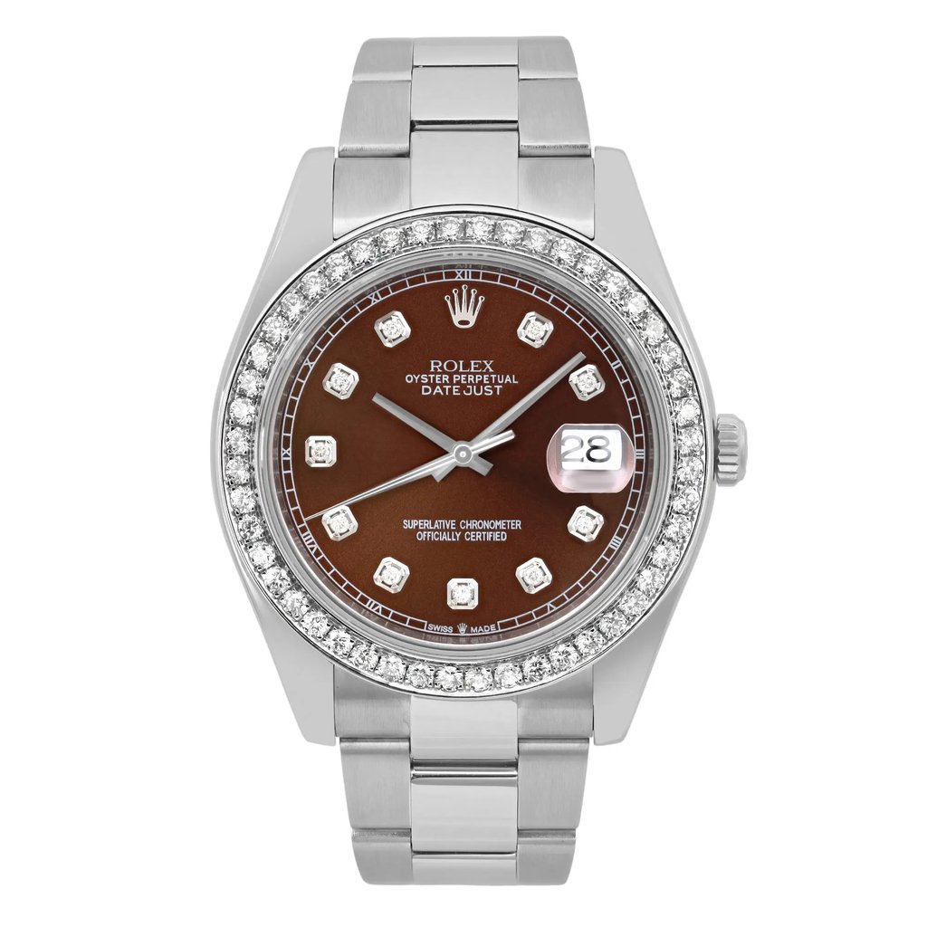 Front Full View Of Rolex 116300 {Case Material} Watch Pre Owned Condition Good