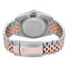 Back View Of Screwback Back Case And Closed Stainless Steel,Rose Gold Band Of Rolex 126301 Watch Unworn Condition