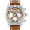 Up Close Front Facing Picture Of Breitling AB042011/Q589-437X Stainless Steel Watch Display Model Condition