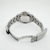 Back View Of Solid Back Case And Open Stainless Steel Band Of Rolex 126610LV Watch Pre Owned Condition
