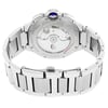 Back View Of {Caseback} Back Case And Closed Stainless Steel Band Of Cartier W6920025 Watch Unworn Condition