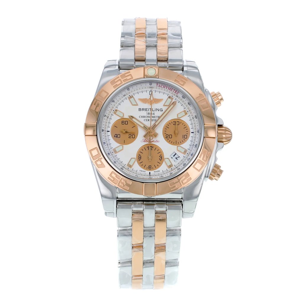 Front Full View Of Breitling CB014012/G713-378C Stainless Steel Watch Unworn Condition {Product Condition}