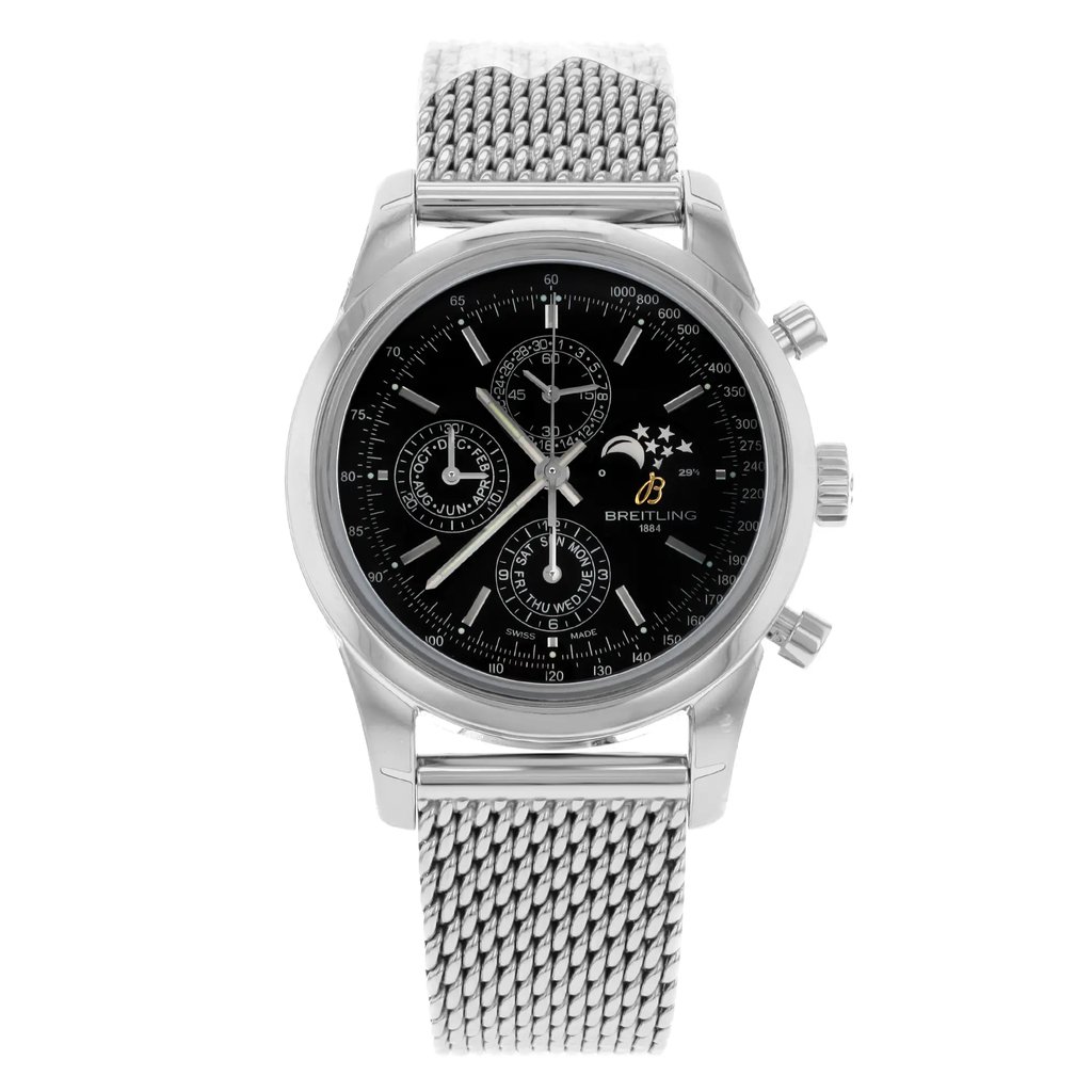 Front Full View Of Breitling A1931012/BB68-154A Stainless Steel Watch Display Model Condition {Product Condition}