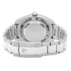 Back View Of Screwback Back Case And Closed Stainless Steel Band Of Rolex 116400GV Watch Unworn Condition