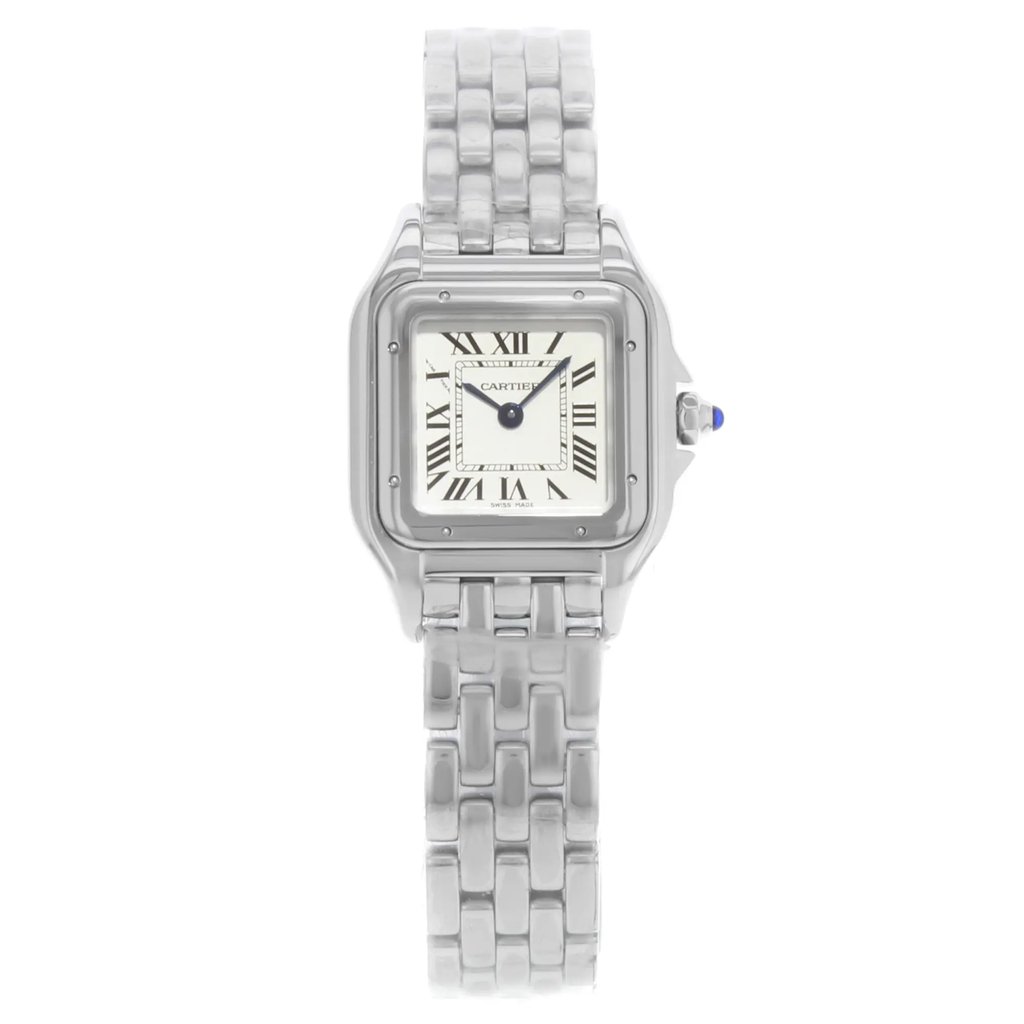 Front Full View Of Cartier WSPN0006 Stainless Steel Watch Unworn Condition {Product Condition}