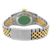Back View Of {Caseback} Back Case And Closed Stainless and Solid Gold Band Of Rolex 16233 Watch Pre Owned Condition