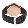 Back View Of Solid Back Case And Closed Leather Band Of Tissot T109.610.36.032.00 Watch Pre Owned Condition