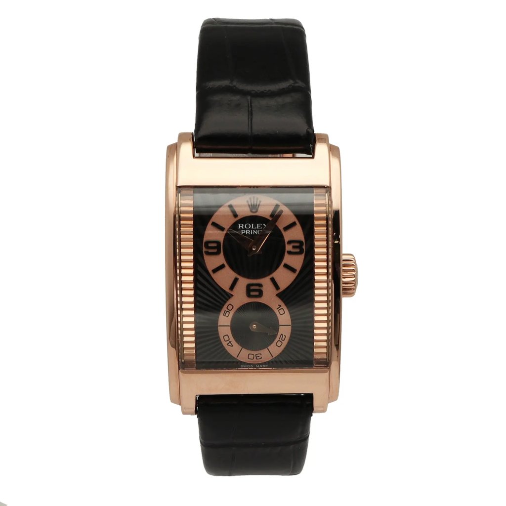 Front Full View Of Rolex 5442/5 Rose Gold Watch Pre Owned Condition Good