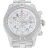 Up Close Front Facing Picture Of Breitling A1337011/A699-135A Stainless Steel Watch Display Model Condition