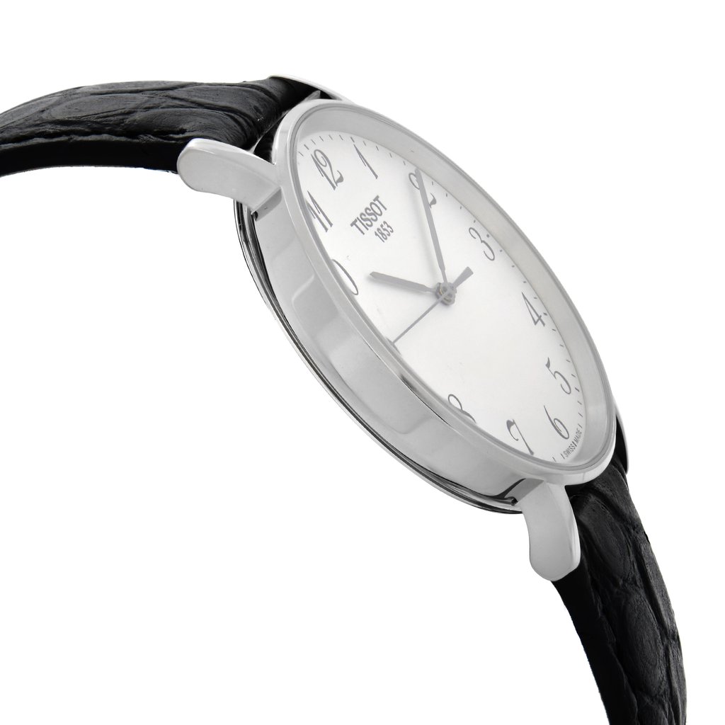 View Of Opposite Crown Facing Side Of Tissot T109.410.16.032.00 Stainless Steel Watch New Without Tags Condition