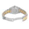 Back View Of {Caseback} Back Case And Open Stainless and Solid Gold Band Of Rolex 116233 CHIO Watch Pre Owned Condition