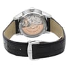Back View Of Exhibition Back Case And Closed Leather Band Of OMEGA 431.63.41.22.01.001 Watch Unworn Condition