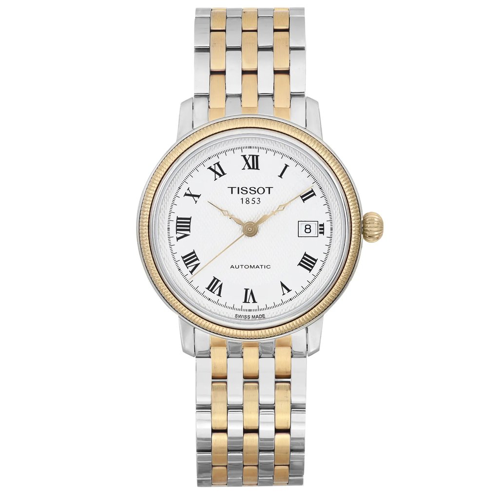Front Full View Of Tissot T045.407.22.033.00 Stainless Steel Watch Pre Owned Condition Excellent